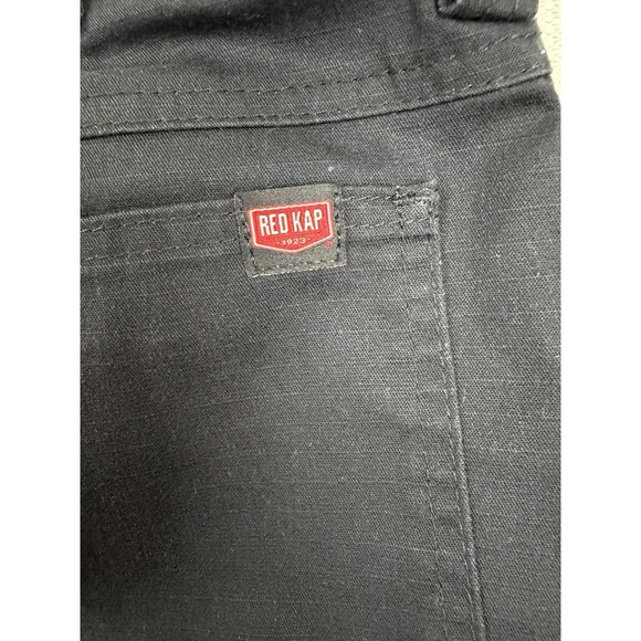 Red Kap Pants‎ 30X29 Black Workwear Uniform Straight Leg Pockets Mid-Rise - Picture 7 of 9
